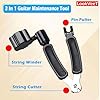 Guitar String Winder, Cutter and Bridge Pin Puller 3-in-1 Tool For Acoustic and Electric Guitars