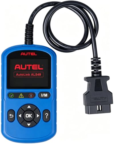 Image of Autel OBD2 Scanner Autolink AL549: Universal Check Engine Code Reader with Battery Tester, ABS Scan Tool for 20 Brands, AL519 AL539 Upgrade Version, I /M Readiness Test, Vehicle Live Data Display, Blue