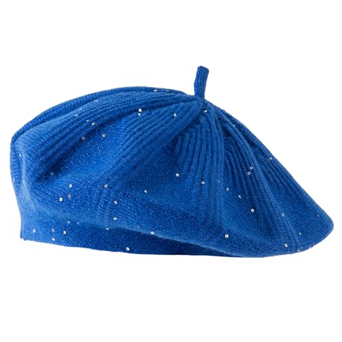 Lanzom Classic Knitted Berets For Women Stylish French Beret Hats For Women Girls Lady Beret Hat cover