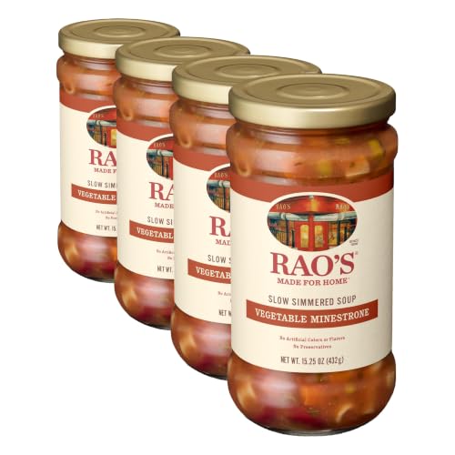 Rao's Homemade For Home Vegetable Minestrone Soup, 15.25 oz (Pack of 4)