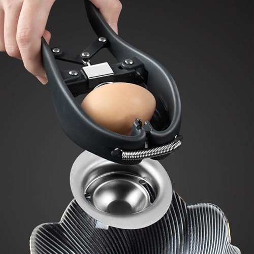 Abridor de huevos triangular en acero inoxidable para cocina y repostería 4