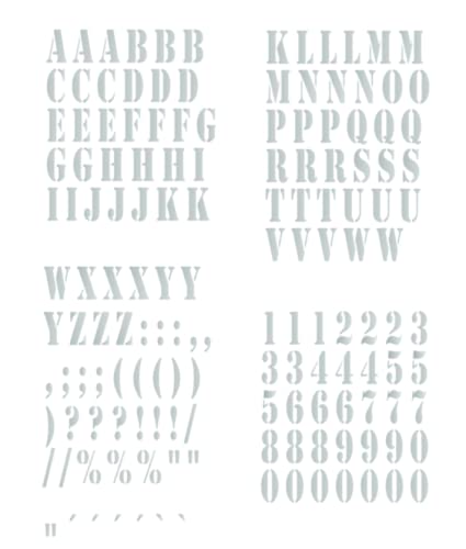 Lettres autocollantes ABC argent brillant 4 cm - Modèle 309/2
