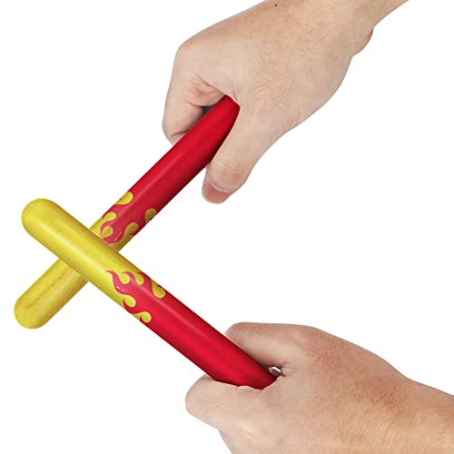 image for Heatoe 16 Pcs Rhythm Sticks, 8 Inch Drum Sticks Musical Sticks Wood Mu