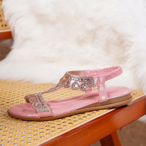 Sandales compensées femme pieds larges chaussures été élégantes - 2