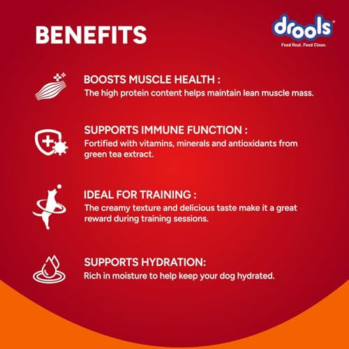 Image of Drools All Life Stages Dog Treats Creamy 5 Sticks Tasty & Nutritious Snack for All Breeds (15g x5) 75g | Chicken & Carrot Flavour | Ideal for Training | Supports Hydration | Boost Muscle Health