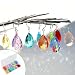 HYBEADS 38mm Crystal Suncatcher Prism, 10pcs Multicolor Teardrop Crystals Chandeliers Replacement Pendants for Lamp Windows Hanging Rainbow Maker Ornaments Birthday Wedding Party Home Decor Gifts