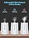 Elechomes US4001 Humidifiers for Bedroom, Top Fill Cool Mist Humidifier, 4L Ultrasonic Vaporizer for Home Office Large Room Baby Room with Essential Oil and Filter, Last up to 40 Hours, Whisper-Quiet