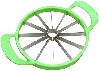 Watermelon Divider | Melon Slicer Watermelon Cutter | Melon Slicer Cutter Stainless Steel | Fruits Cutting Slicing | Large Size Fruit Corer Melon Slicer | Kitchen Tools Heavy Stainless Cutter | 25.5cm