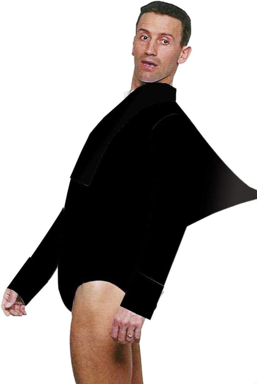 Sapeil Ballroom Stretch Shirt (Large, Black)