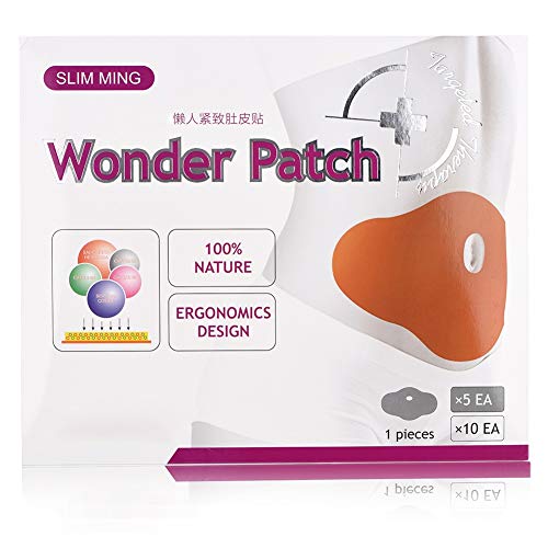 Alupre 5pcs / Lazy Bag pérdida de Peso del Vientre Quema de Grasas de estómago Parches Abdomen Adelgaza Ombligo Pegatinas Cover