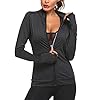 Pinspark Lightweight Workout Jacket for Women Full Zip Slim Fit Athletic Running Jacket with Thumb Holes Zipper Pockets