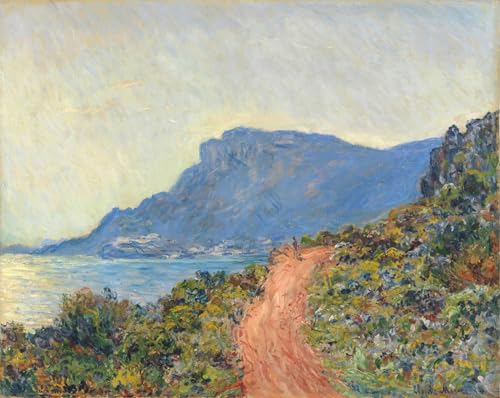 La Corniche de Claude Monet impression sur toile 60x90cm pour mur