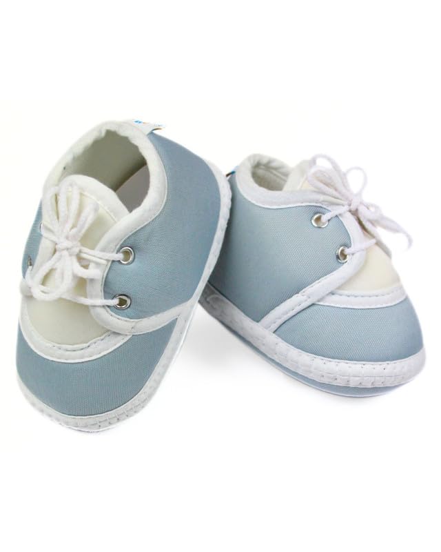 Image of Neska Moda 6 To 12 Months Baby Boys & Baby Girls Cotton Lace Booties