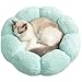 Bidason ペット ベッド 犬 クッション ドーナツ もこもこ ふわふわ 可愛い 花型 暖かい ラウンド ふかふか 寝床 丸洗い可 小型 猫 兼用 滑り止め 防寒 ソファ ペット用品 秋 冬
