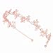 Ammei Gold Headband Bridal Tiara Flower Shape Women's, Rose Gold, Size No Size