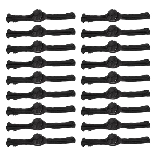 TEHAUX 20 Pairs Chinese Style Fabric Buttons One-Shaped Pankou Closures for Cheongsam Clothing DIY Sewing Fasteners Traditional Costume Accessories