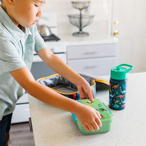 Image of Wildkin Reusable Food Container for Kids - Airtight, Leak Resistant, Dishwasher Safe - Wild Animals