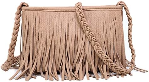 Emprier Women Hobo Fringe Crossbody Purse Vintage Small Tassel Shoulder Handbags Envelope Tassel Purses