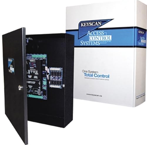 Keyscan CA4500 4-Reader Access Control Unit, Black, 4 Doors, 45000 Users, Network TCP/IP Ready, Dual Processors, Multiple Inputs and Outputs, 511 Groups, Surface-Mount, 16.5 VAC, 12 VDC