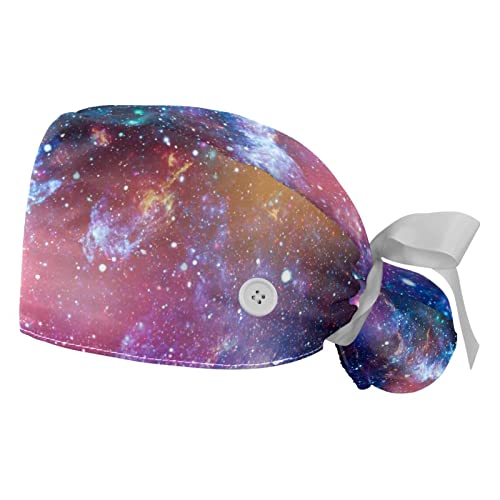Chapeaux bouffants galaxie JDEZ x2 : casquettes de travail ajustables