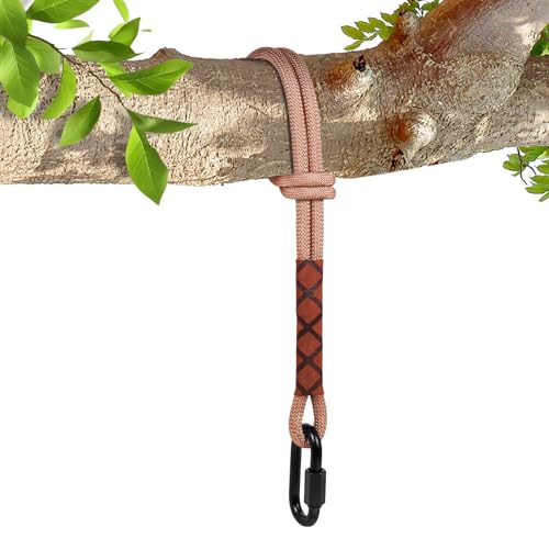 Vicloon Correas para Hamaca, Fijación Accesorios para Hamacas Columpios, 1.5M, Soporta hasta 200 kg, Accesorios de Cuerda, Suspensión Accesorios para Camping Columpio de Hamaca.(Marrón)