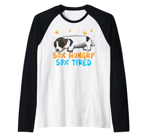 Design fantastico per i proprietari di Jack Russel Terrier, il miglior Jack Russel Mom or Dad che ami il loro cucciolo Jack Russel Terrier che conosce solo due stati d'animo: affamato e stanco