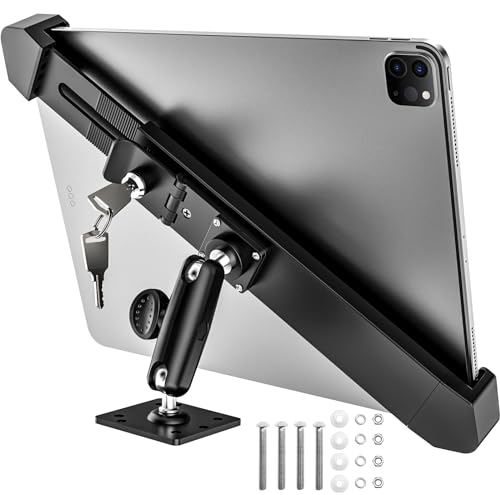 Security car tablet mount with lock & key