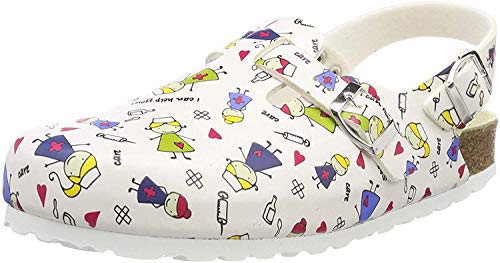 Weeger-Clog m. Fersenriemen weissSchwester Gr. 40