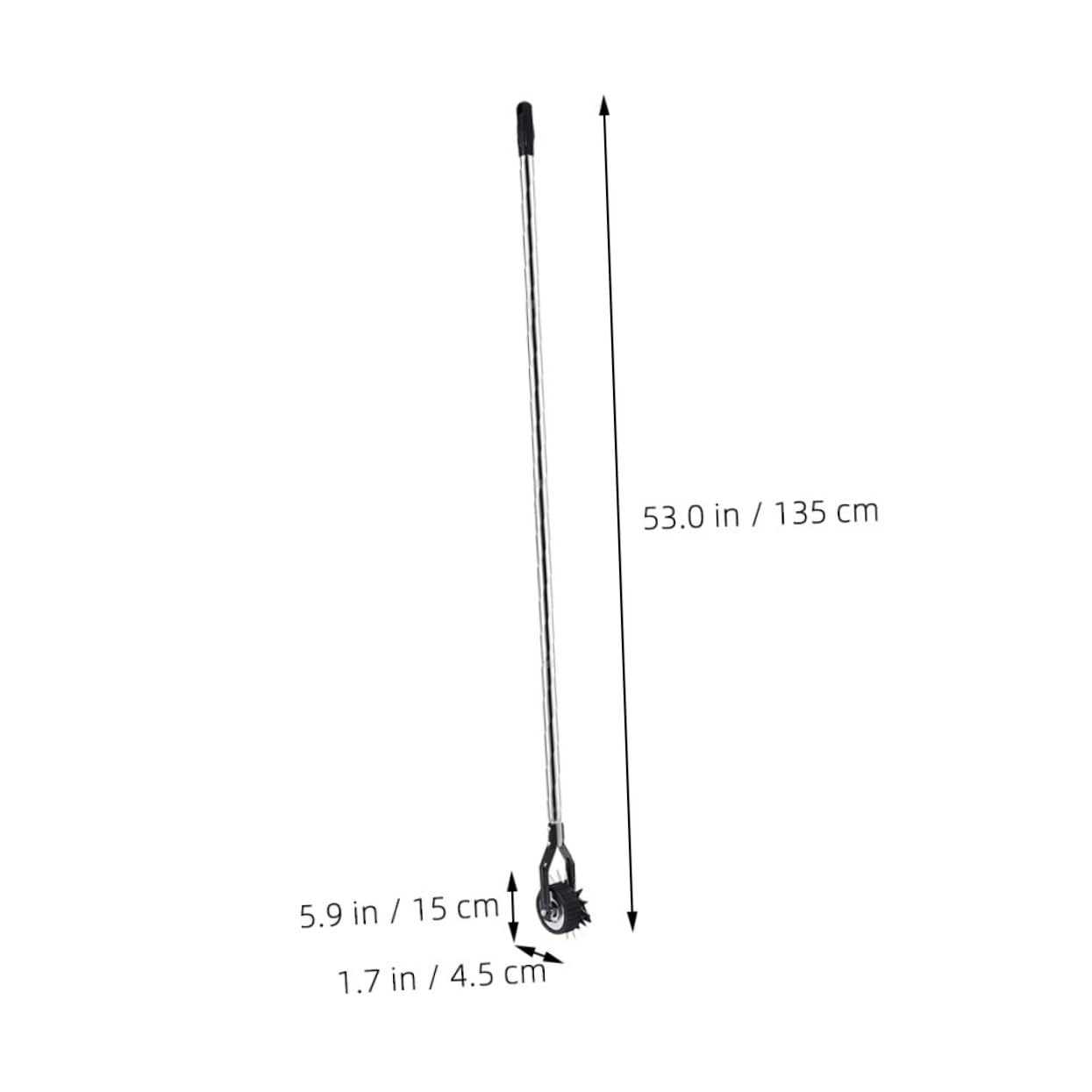 TOYANDONA Strumento Manuale per Bordi del Prato con Ruota in Metallo Inossidabile, Portatile e Facile da Smontare, per Giardinaggio e Cura del Prato
