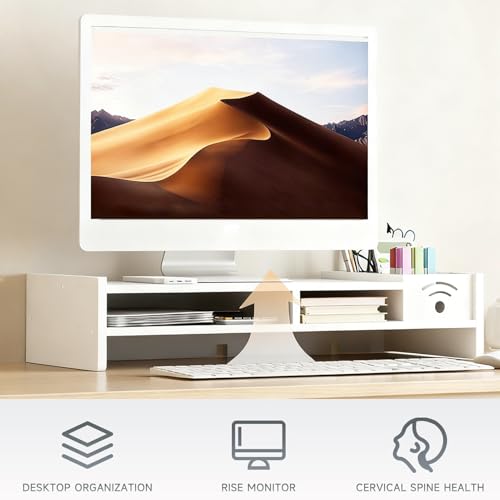 Surélévateur d'ordinateur de 10,9 cm pour optimiser le rangement PC