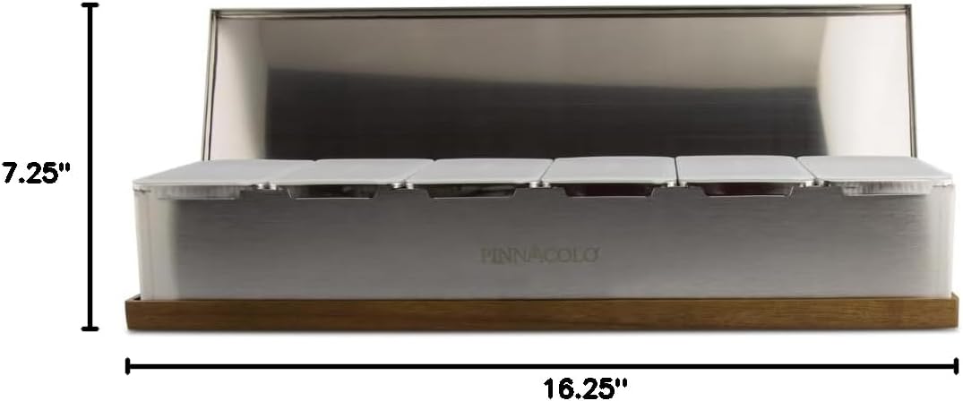 6 Slot Condiment Carrier, Stainless Steel Holders, Silicone Lids, and Gel Packs - Portable and Versatile for Outdoor BBQs and Parties - Image 8