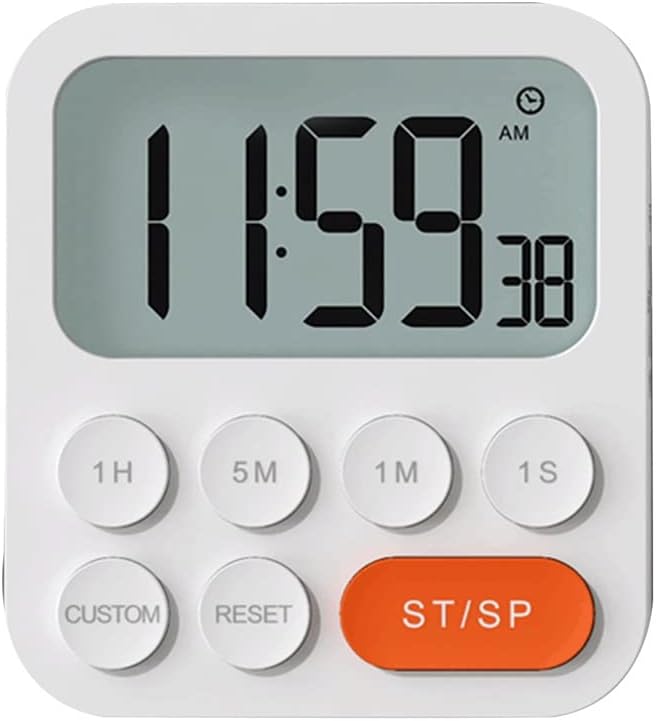 Kitchen Tool Desktop Digital Timer Countdown Home ABS Magnetic Portable Alarm Clock