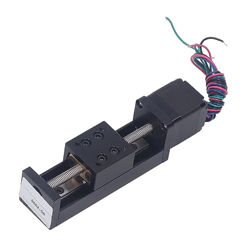 28 Stepper Motor Mini Linear Rail Slide Actuator, 50mm Stroke, X Y Z Stage with T Screw Rod, DIY CNC Router Parts