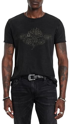 T-shirt Jane's Addiction John Varvatos pour homme en coton noir rock