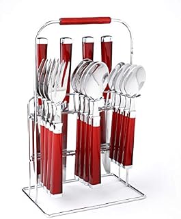 Cambridge Silversmiths 242616MD4R Temptation Red 16-Piece Flatware Set Rack