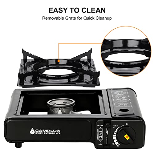 Camplux Dual Fuel Propane & Butane Stove With Carrying Case, Portable Camping Stoves With Csa Certification #TOP5