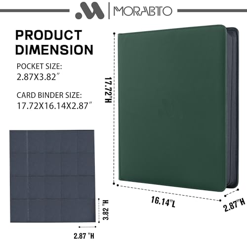 Image of Card Binder 20 Pocket,Trading Card Binder Holds up to 2000 Cards with 50 Sleeves,Zipper Card Holder Album Compatible with TCG Card /Game Cards /Sports Card