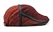 YCHY Men's Knitted Wool Duckbill Hat Warm Newsboy Flat Scally Cap (Wine red01)