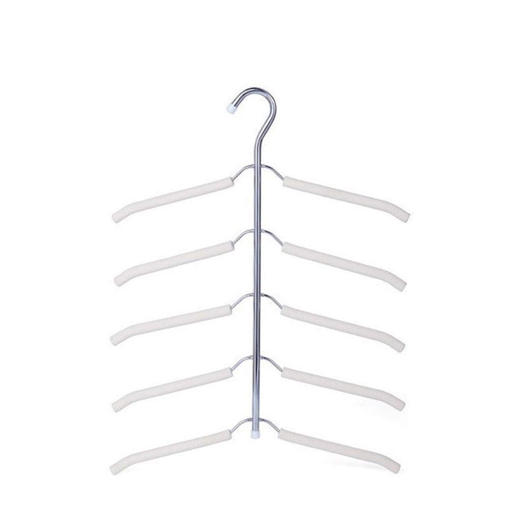 JINGYAN Standard Hangers Multilayer Hanger Stainless Steel Clothing Storage Racks Home Holder Wardrobe Laundry Drying Rack(4)