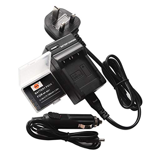 DSTE® NP BD1 Batería recargable de iones de litio + adaptador de cargador de coche y viaje para Sony Cyber shot DSC G3, DSC T2, DSC T70, DSC T75, DSC T77, DSC T90, DSC T200, DSC T300, DSC T500, DSC T700, DSC T900, DSC TX1 cámara NP FD1