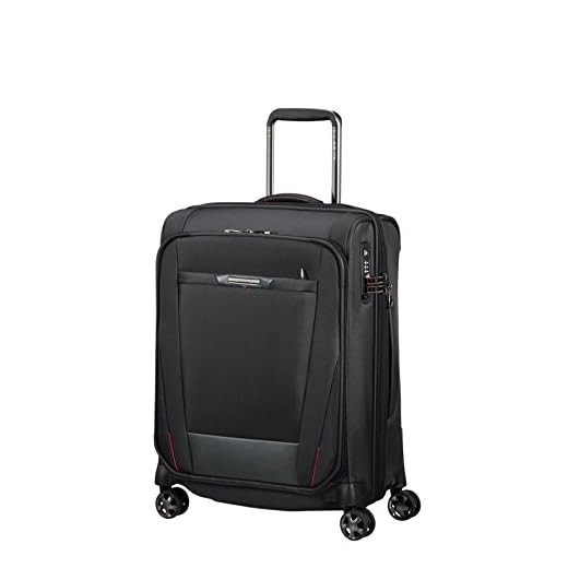 Samsonite Pro-DLX 5 - Spinner 55 cm Expandable 40.5/51.5 L 3.2 KG Equipaje de Mano, cm, 51.5 Liters, Negro (Black)