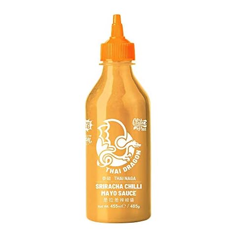 Thai Dragon Sriracha Mayonnaise 455ml. Sriracha Mayonnaise Sauce from Thai Dragon to add Flavour to Your Fish Tacos, Burgers, Sandwiches Cover