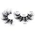 Wleec Beauty False Eyelashes, 20mm Lashes Fluffy, Long Thick Fake Eyelashes Dramatic Lashes (7 Pairs, FM32)