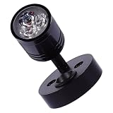 TOPBATHY Plafoniera LED da Volt 12v 3w per Camper e Barca Nero