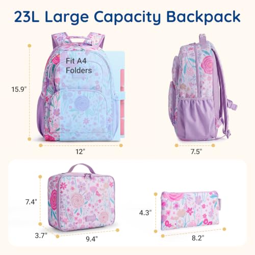 Image of mommore Kids Backpack Set Kindergarten School Bookbag for Boys Girls