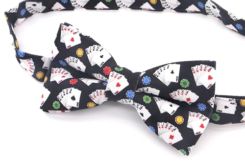 Image of Colorful Fun Pattern Pre-Tied Bow Tie Mens Floral Space Adjustable Bowtie