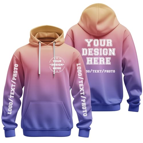Sudadera con capucha personalizada diseña tu propia ropa deporte para mujer 1