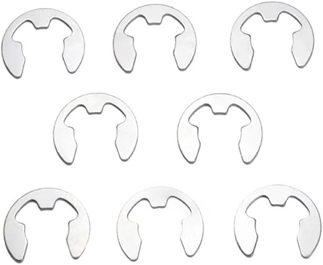 Pierścienie osadcze zewnętrzne, pierścienie E, 20/50/100 szt., pierścień osadczy 2 mm do 12, zewnętrzny, stal nierdzewna(100pcs,M10)