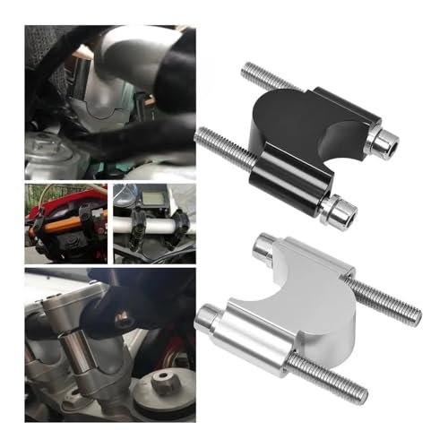 Abrazadera para manillar de motocicleta con ajuste universal de 22 mm a 28 mm 2