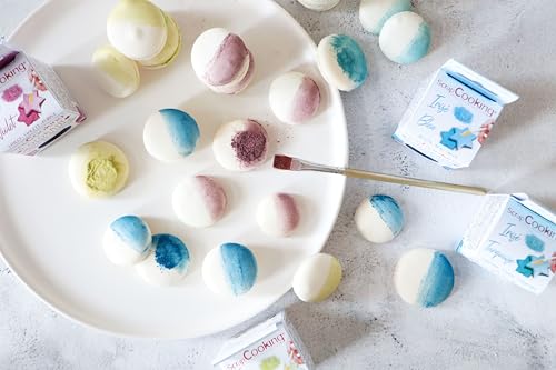 ScrapCooking – Blau Glitzerfarbe - Essbare Pulver-Lebensmittelfarbe – für Gebäck, Kekse, Macarons, Schokolade & Zuckerpaste – 4078